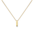 Collier pendentif cercle Karma en or 9 carats, 40 à 50 cm