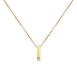 Collier pendentif cercle Karma en or 9 carats, 40 à 50 cm