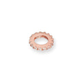 Breloque roue en or rose 9 carats et cristal CZ transparent