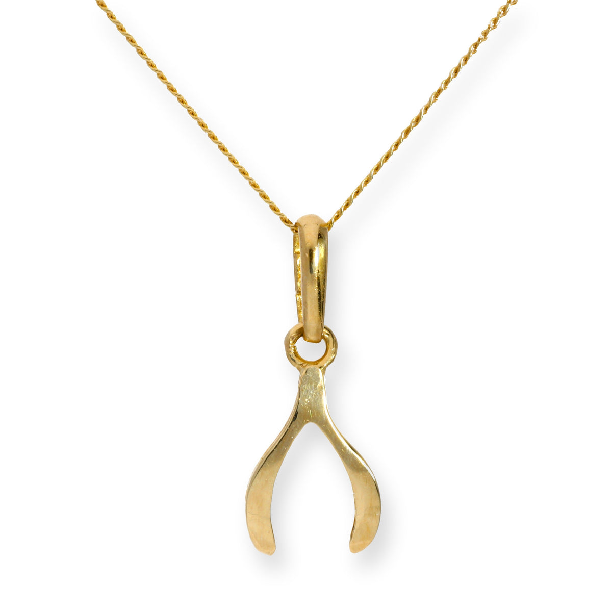 Collier avec pendentif en forme de bréchet en or 9 carats, 40 à 50 cm