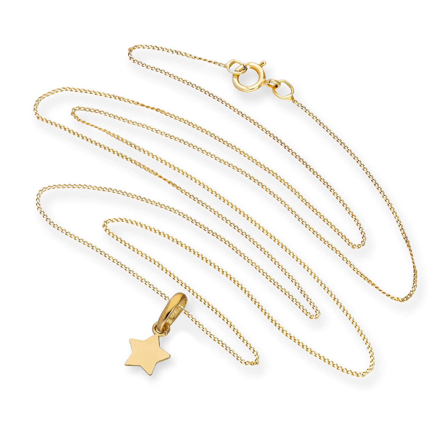 Collier avec pendentif étoile en or 9 carats