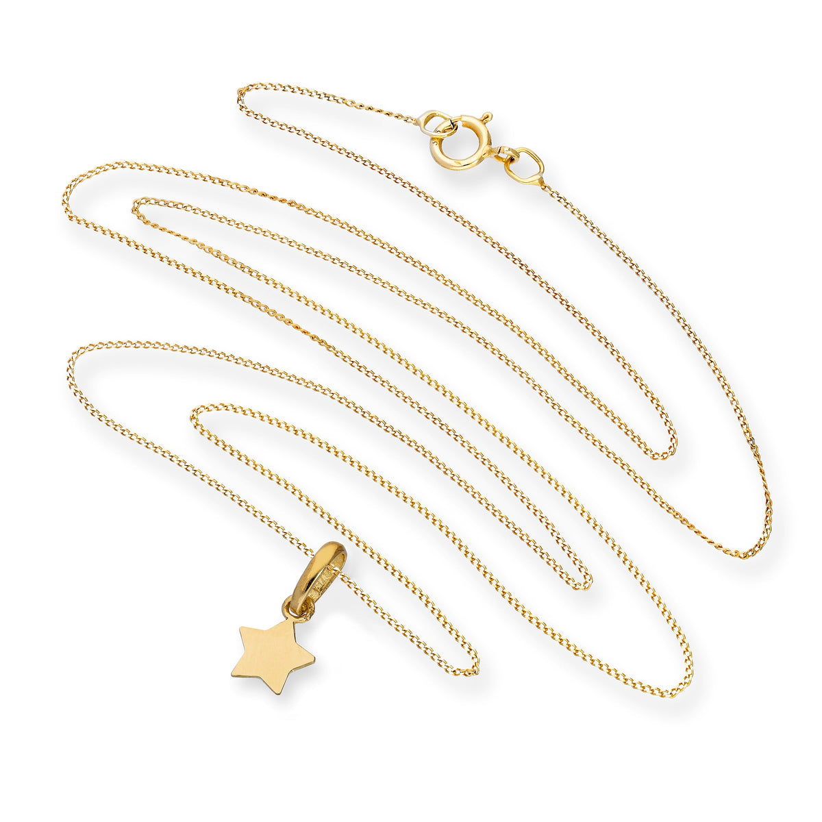 Collier avec pendentif étoile en or 9 carats