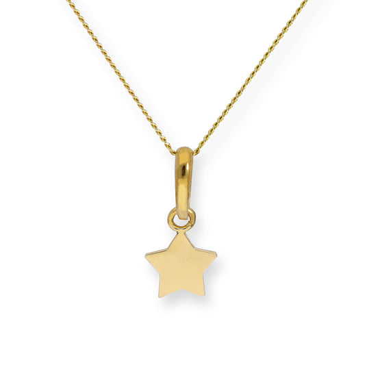 Collier avec pendentif étoile en or 9 carats