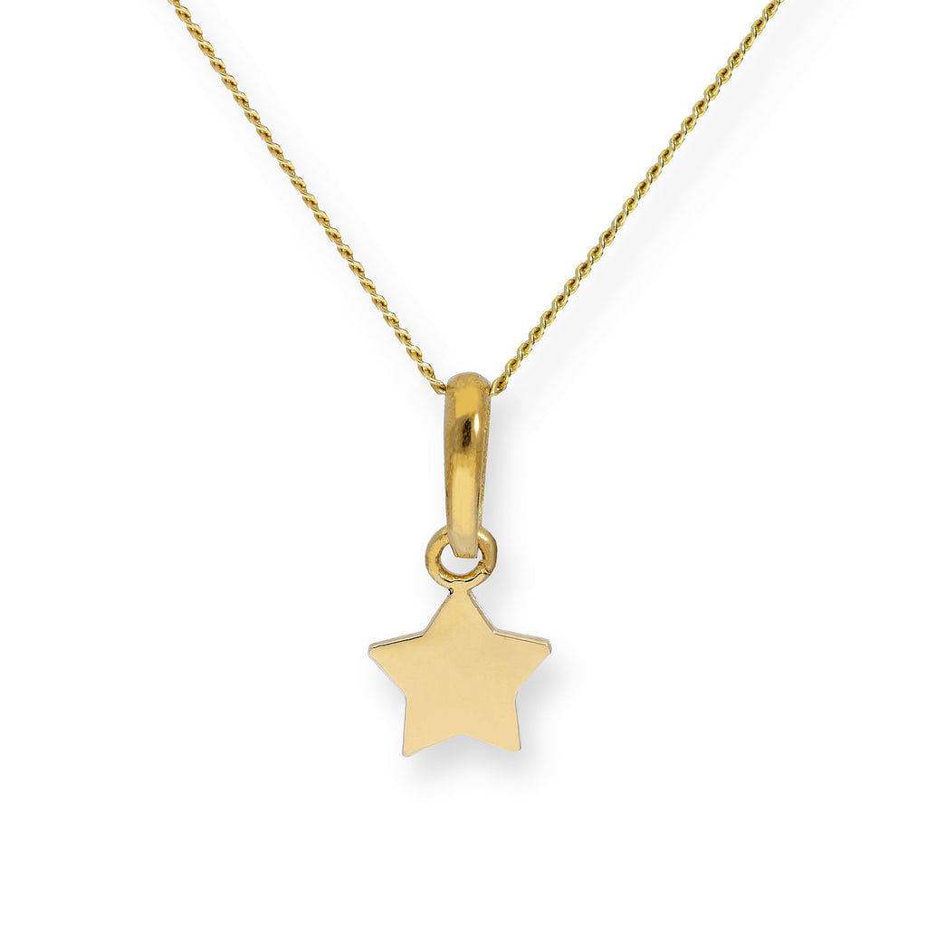 Collier avec pendentif étoile en or 9 carats