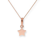 Collier avec pendentif étoile en or rose 9 carats