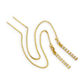 Boucles d'oreilles à tige en or 9 carats et cristaux CZ transparents