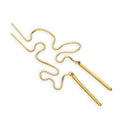Boucles d'oreilles à tirer en or 9 carats