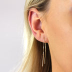 Boucles d'oreilles à tirer en or 9 carats