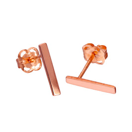 Boucles d'oreilles à tige en or rose 9 carats