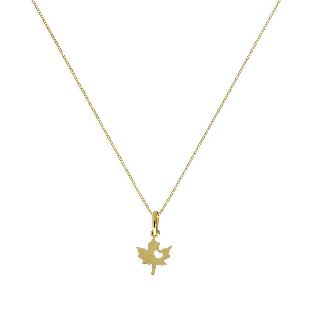 Collier avec pendentif en forme de cœur découpé en feuille d'or 9 carats, 40 à 50 cm