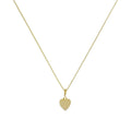Collier pendentif petit cœur gravable en or 9 carats, 40 à 50 cm