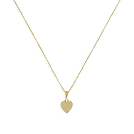 Collier pendentif petit cœur gravable en or 9 carats, 40 à 50 cm
