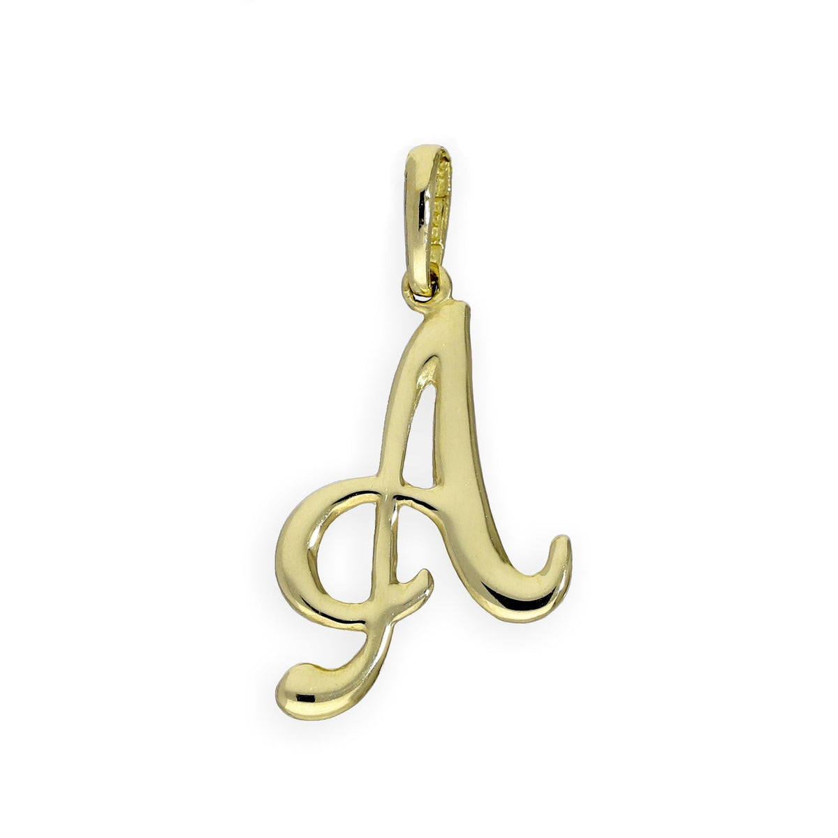 Breloques fantaisie en or 9 carats avec lettres de l'alphabet A à Z