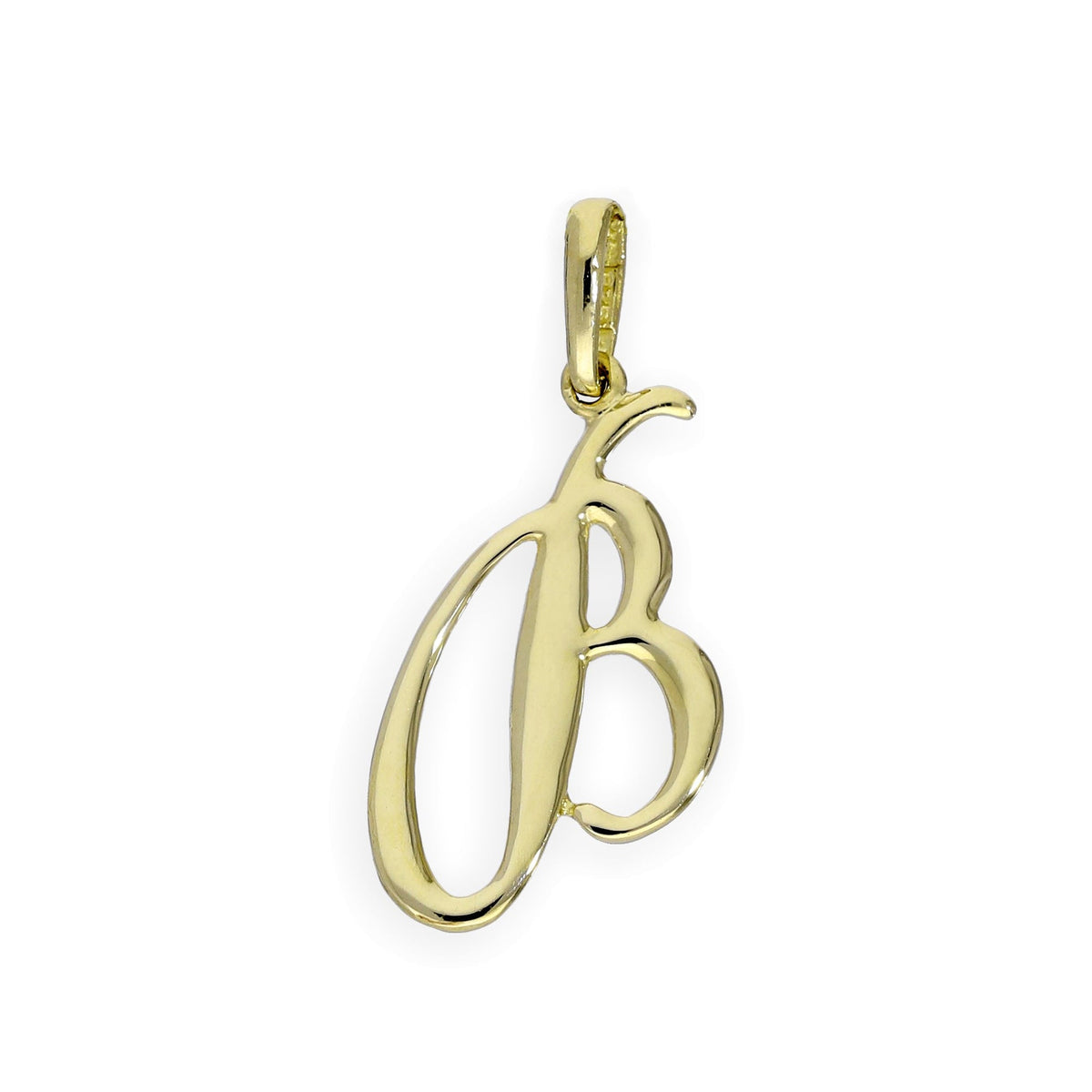 Breloques fantaisie en or 9 carats avec lettres de l'alphabet A à Z