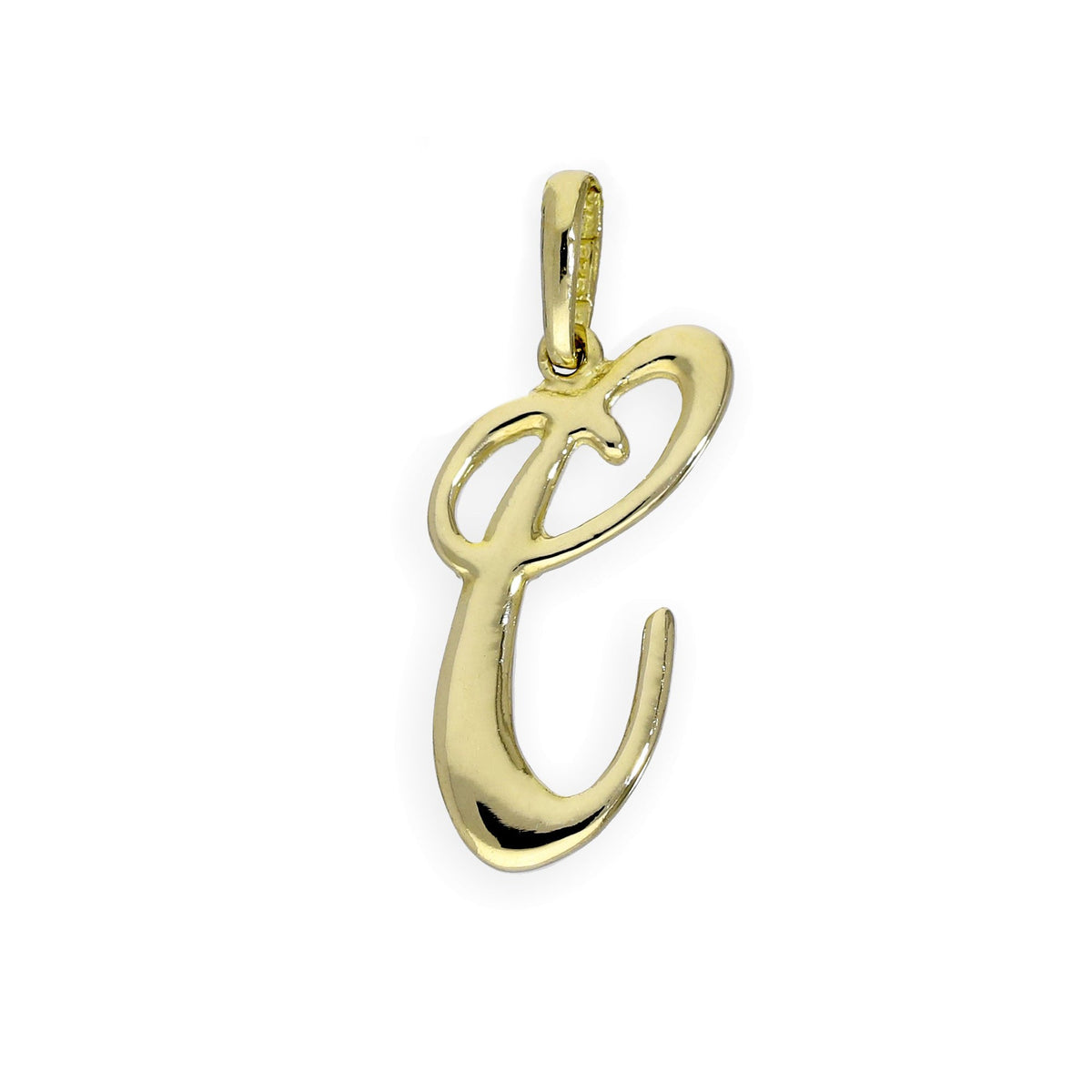 Breloques fantaisie en or 9 carats avec lettres de l'alphabet A à Z