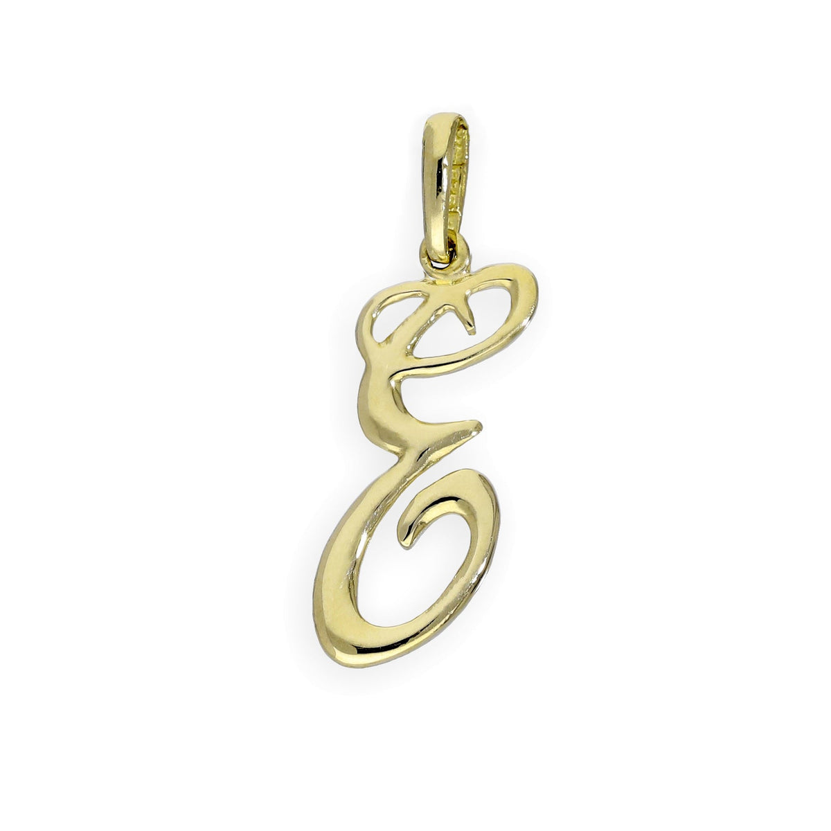 Breloques fantaisie en or 9 carats avec lettres de l'alphabet A à Z