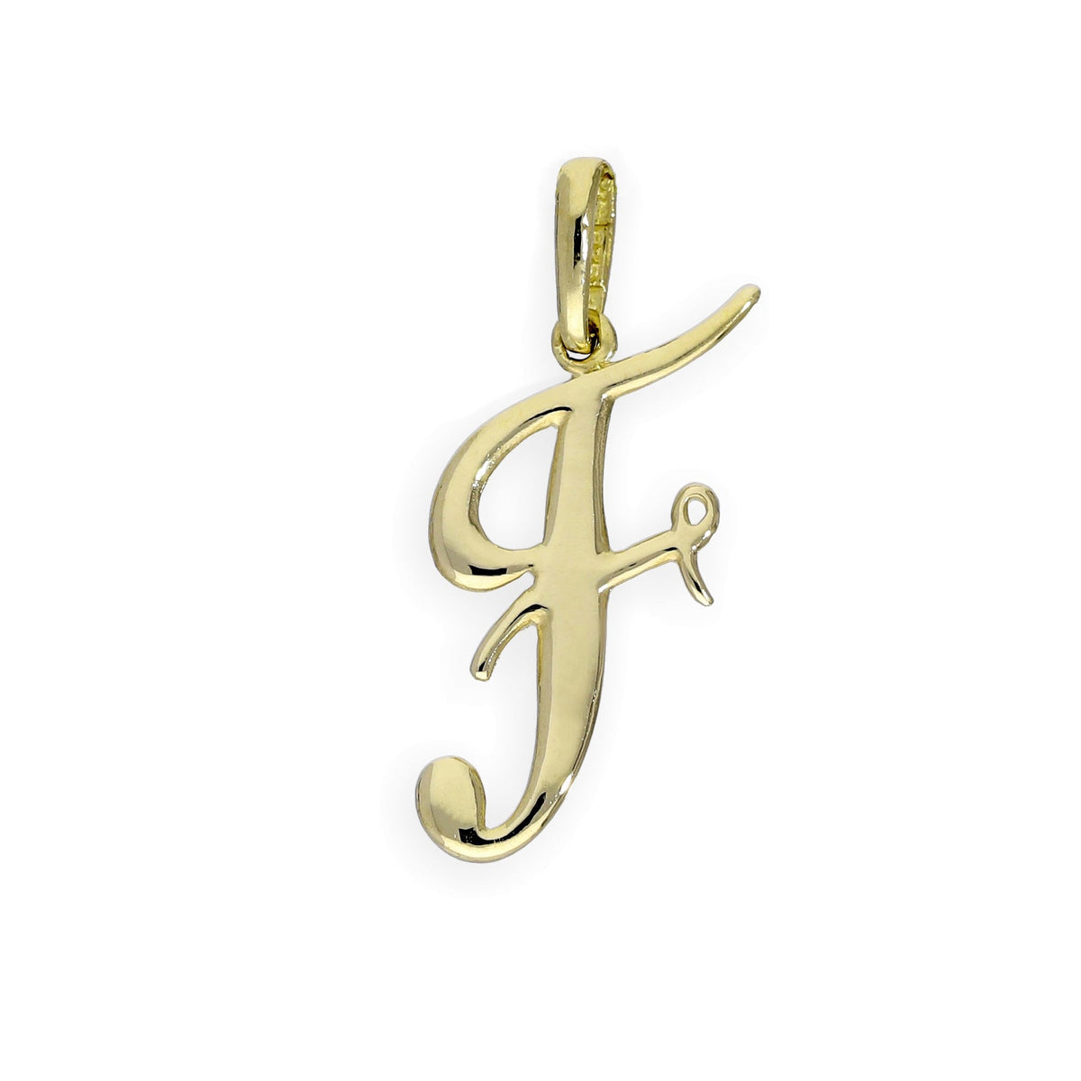 Breloques fantaisie en or 9 carats avec lettres de l'alphabet A à Z
