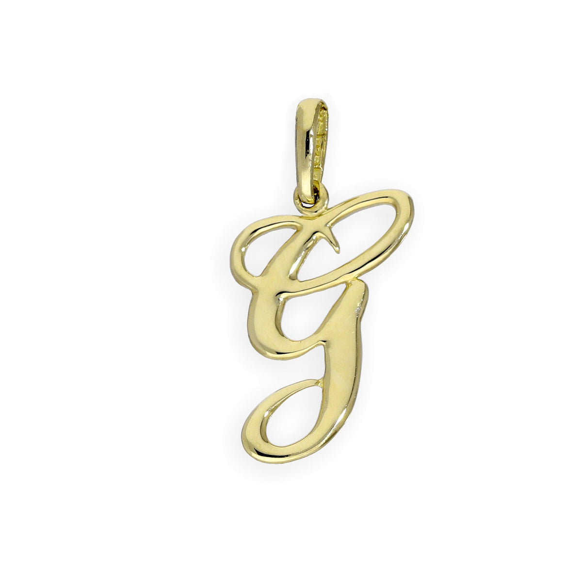 Breloques fantaisie en or 9 carats avec lettres de l'alphabet A à Z