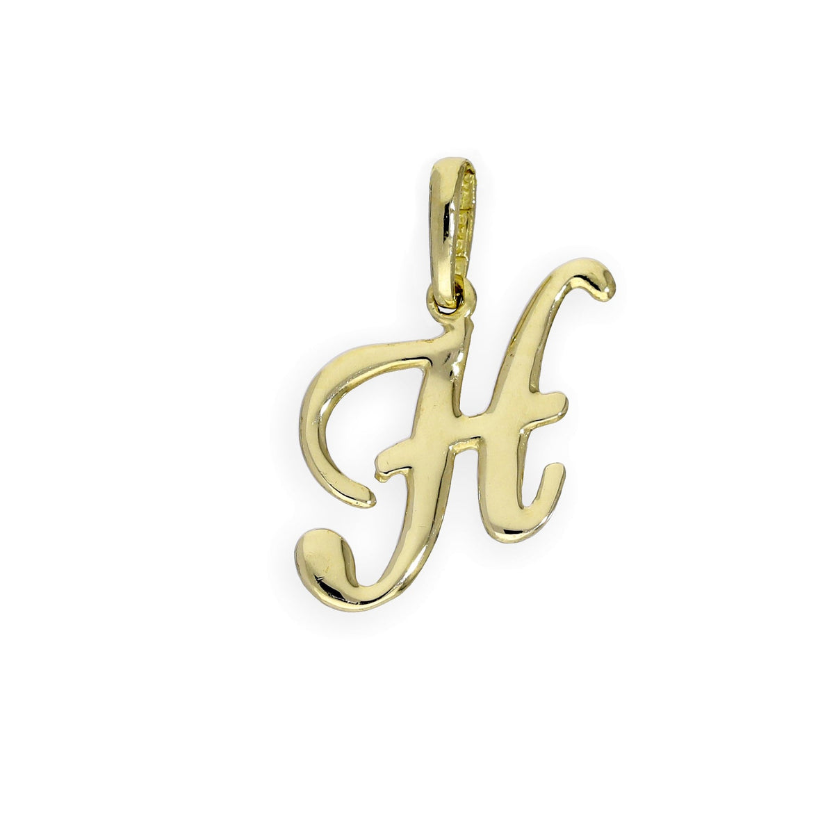 Breloques fantaisie en or 9 carats avec lettres de l'alphabet A à Z
