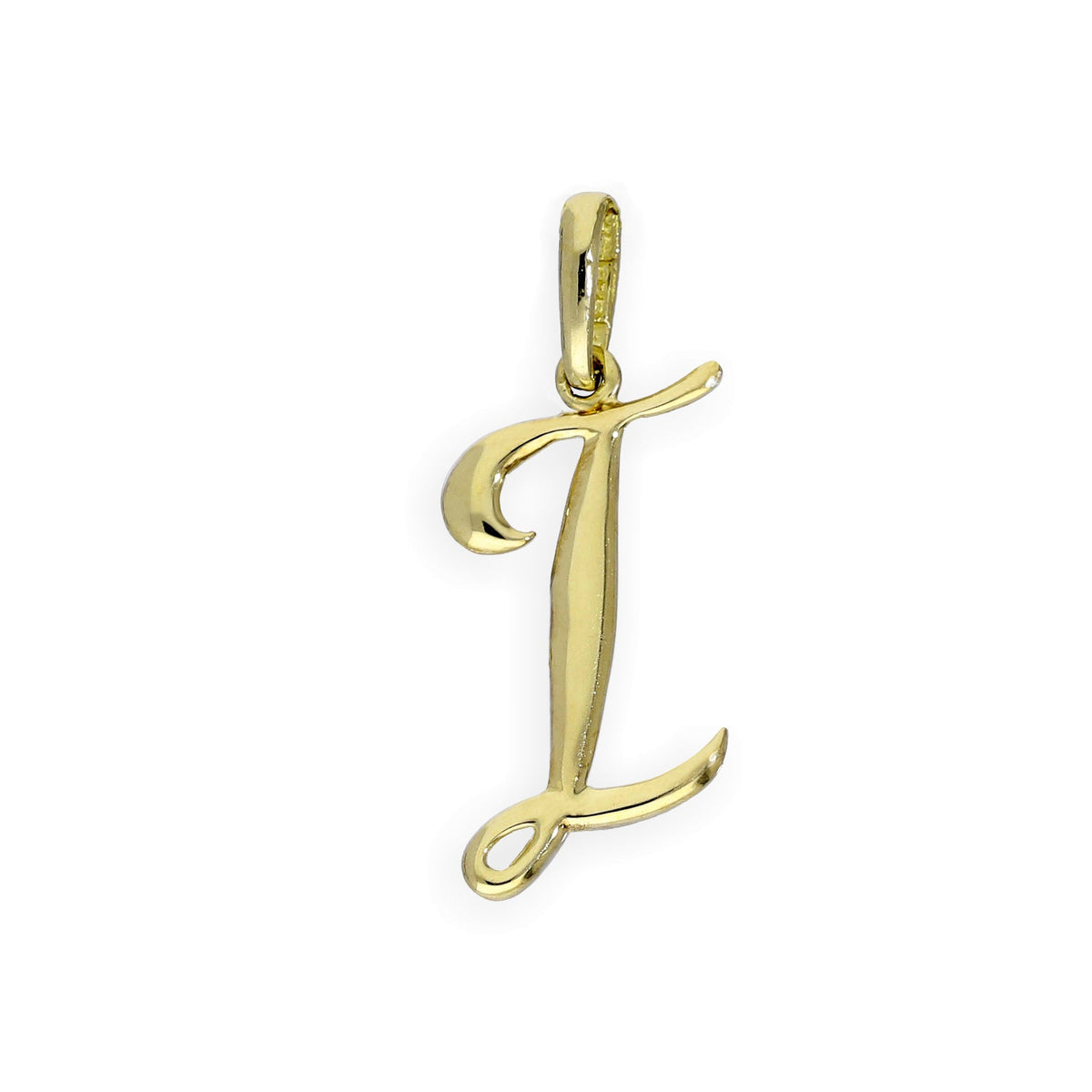 Breloques fantaisie en or 9 carats avec lettres de l'alphabet A à Z