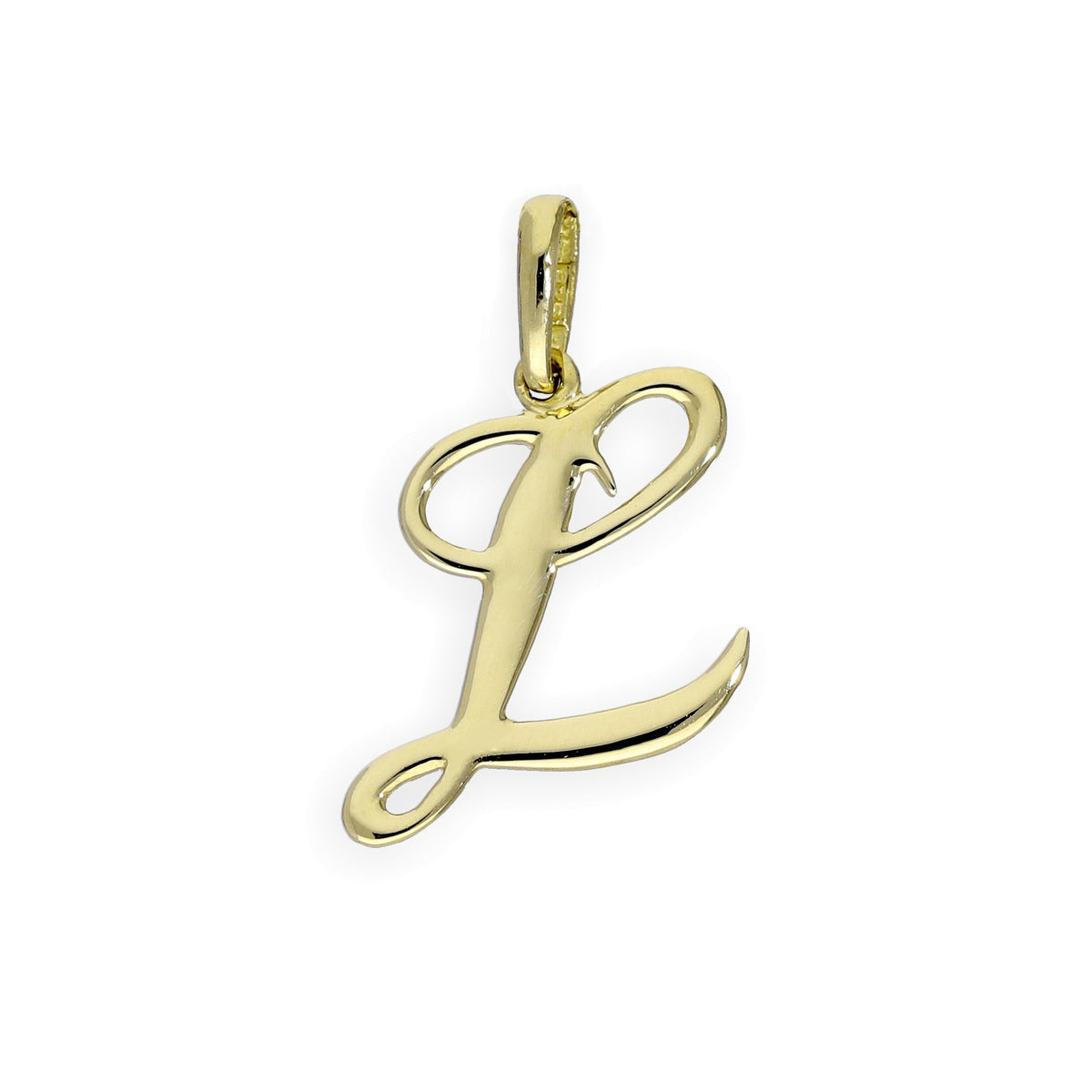 Breloques fantaisie en or 9 carats avec lettres de l'alphabet A à Z