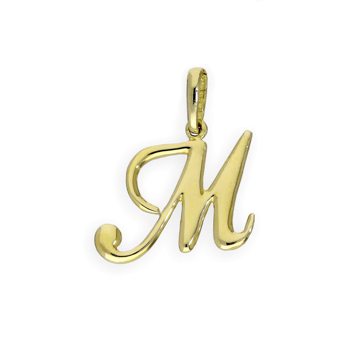 Breloques fantaisie en or 9 carats avec lettres de l'alphabet A à Z