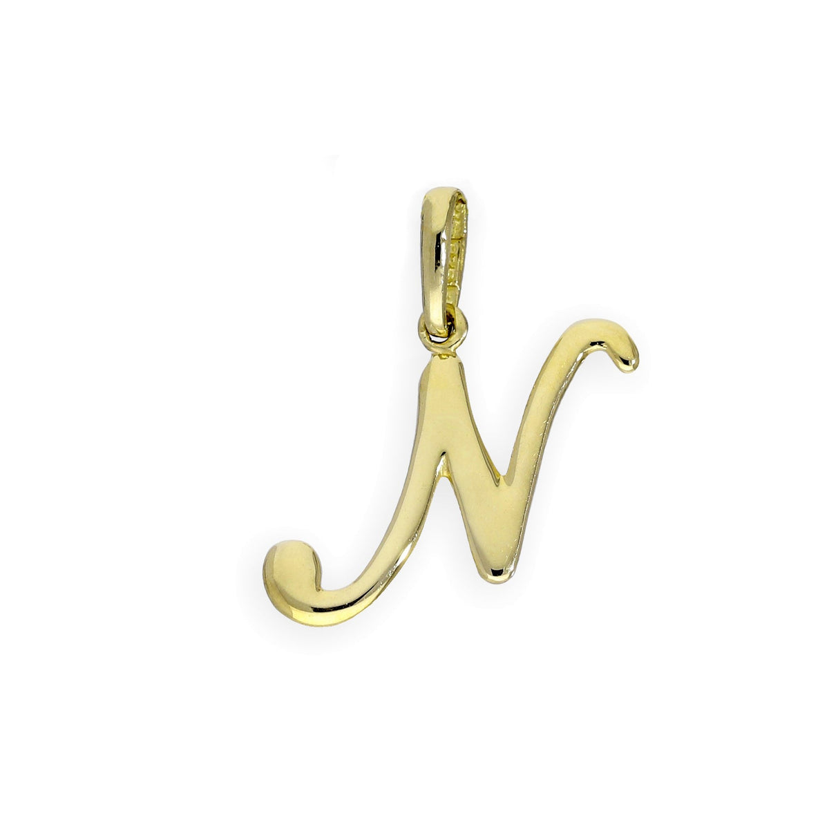 Breloques fantaisie en or 9 carats avec lettres de l'alphabet A à Z