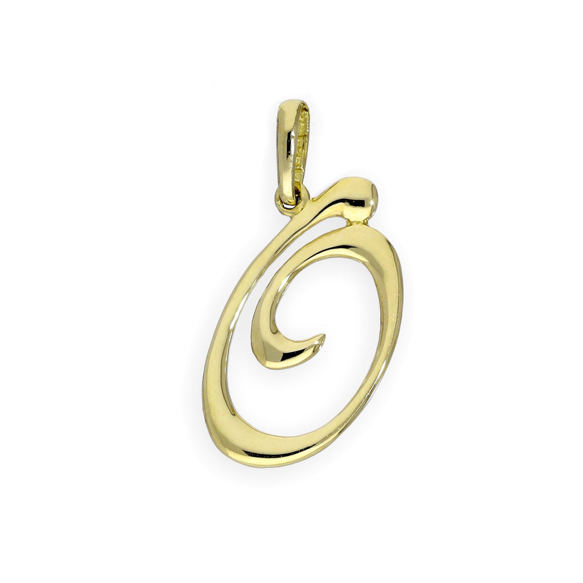 Breloques fantaisie en or 9 carats avec lettres de l'alphabet A à Z