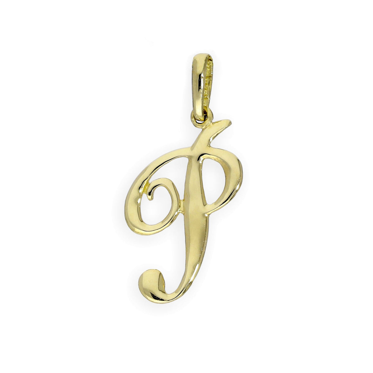 Breloques fantaisie en or 9 carats avec lettres de l'alphabet A à Z