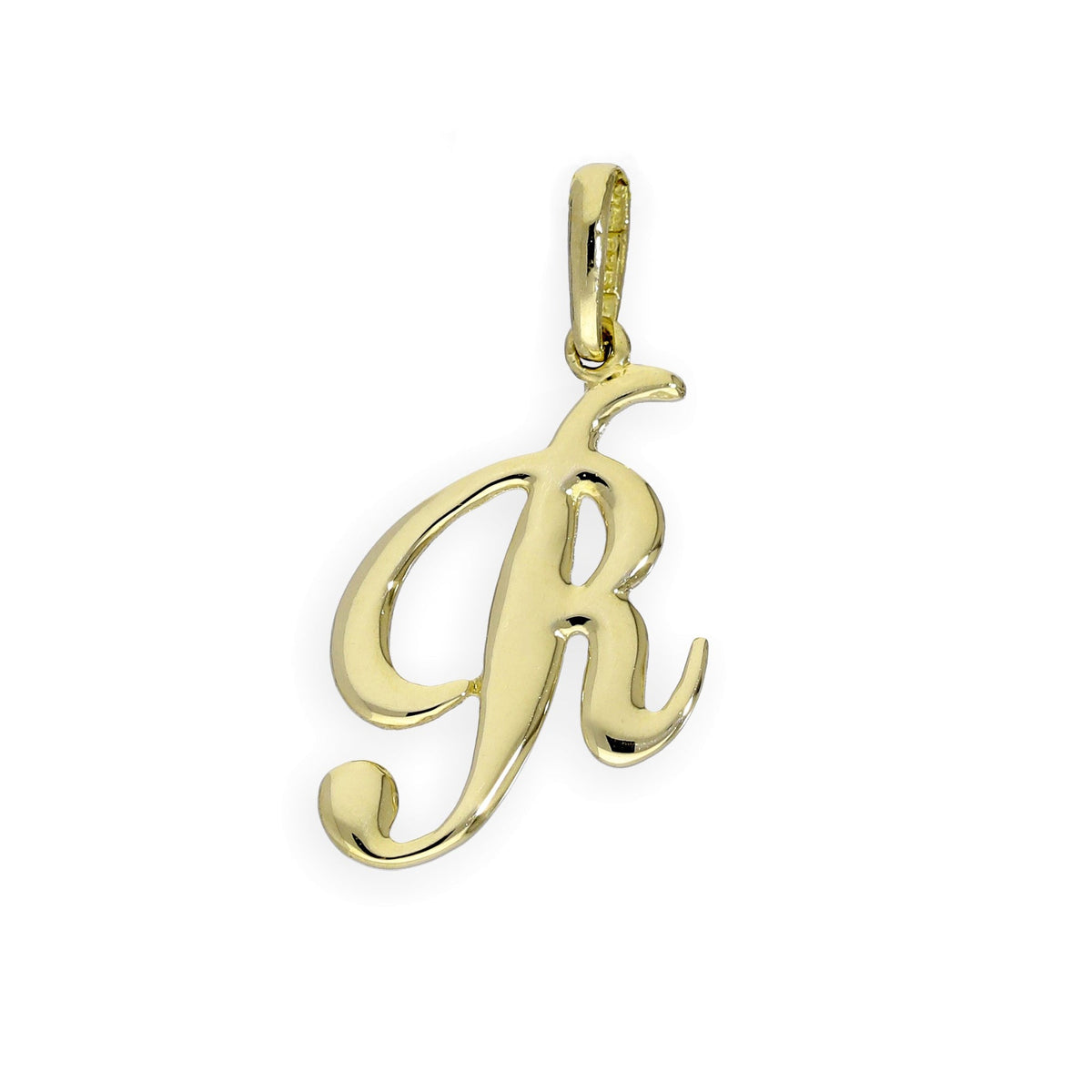 Breloques fantaisie en or 9 carats avec lettres de l'alphabet A à Z
