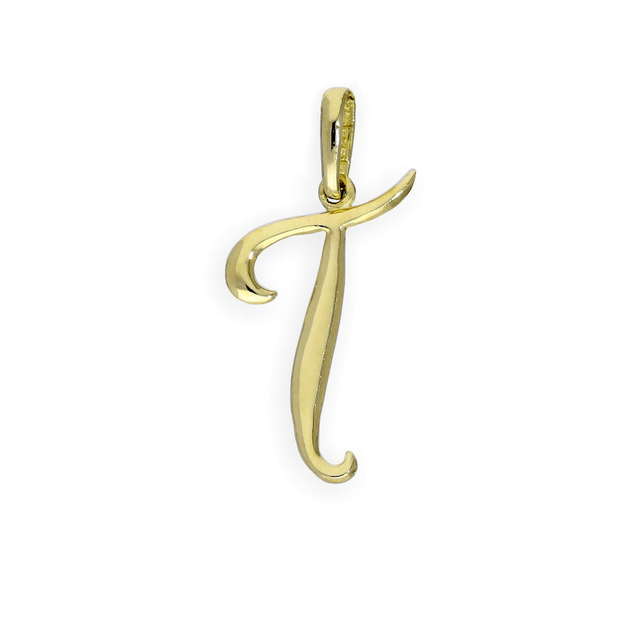 Breloques fantaisie en or 9 carats avec lettres de l'alphabet A à Z