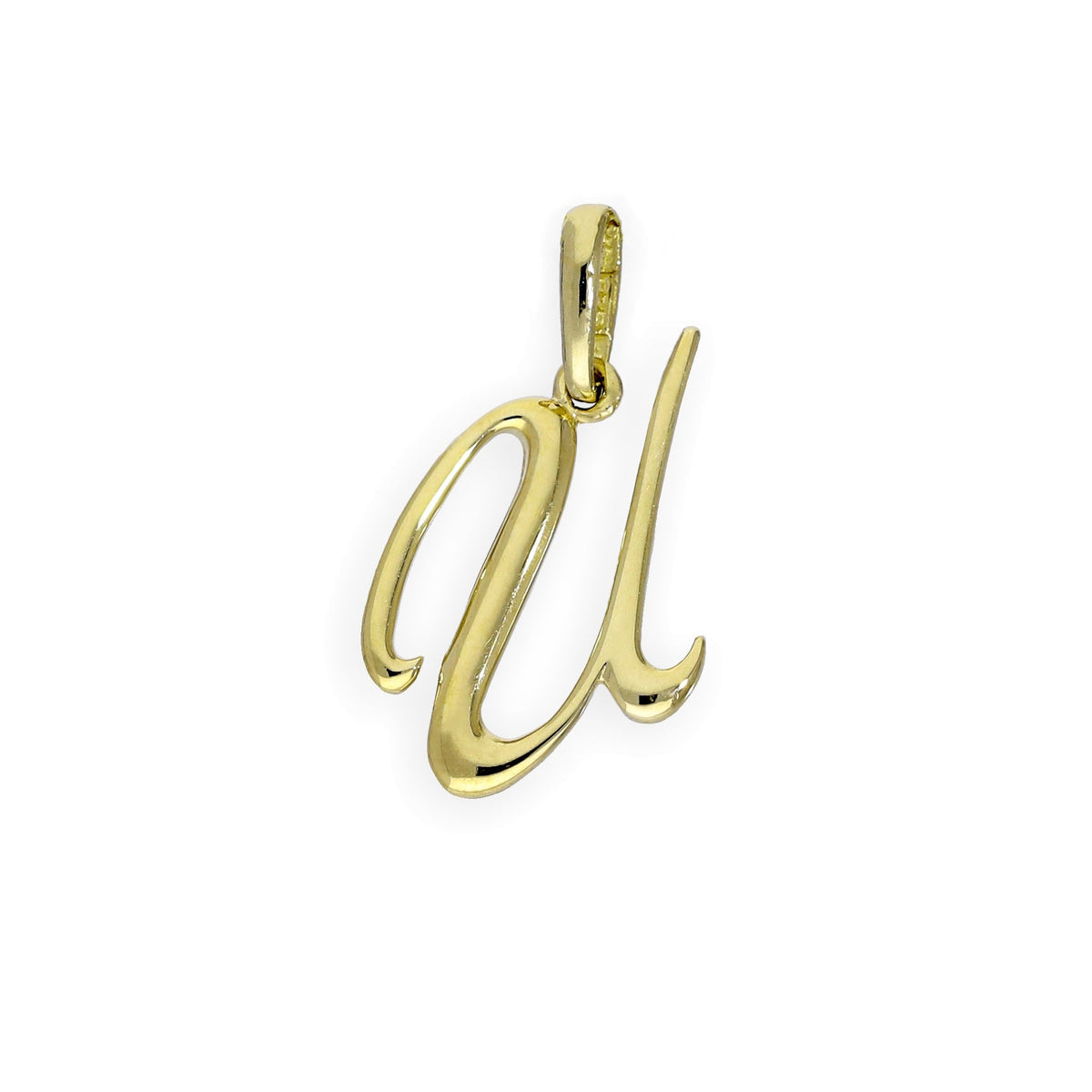Breloques fantaisie en or 9 carats avec lettres de l'alphabet A à Z