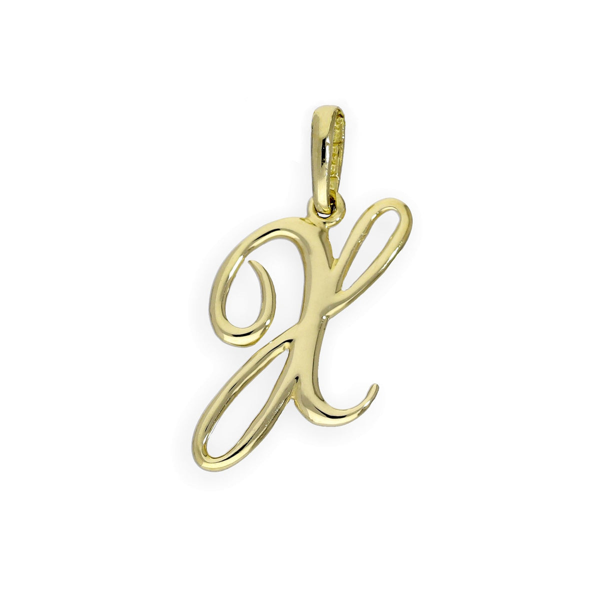 Breloques fantaisie en or 9 carats avec lettres de l'alphabet A à Z