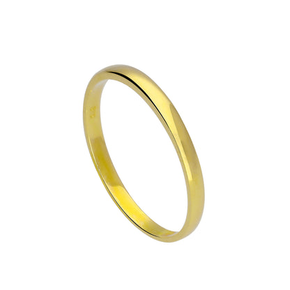 Alliance en or 9 carats de 2 mm, tailles I à U
