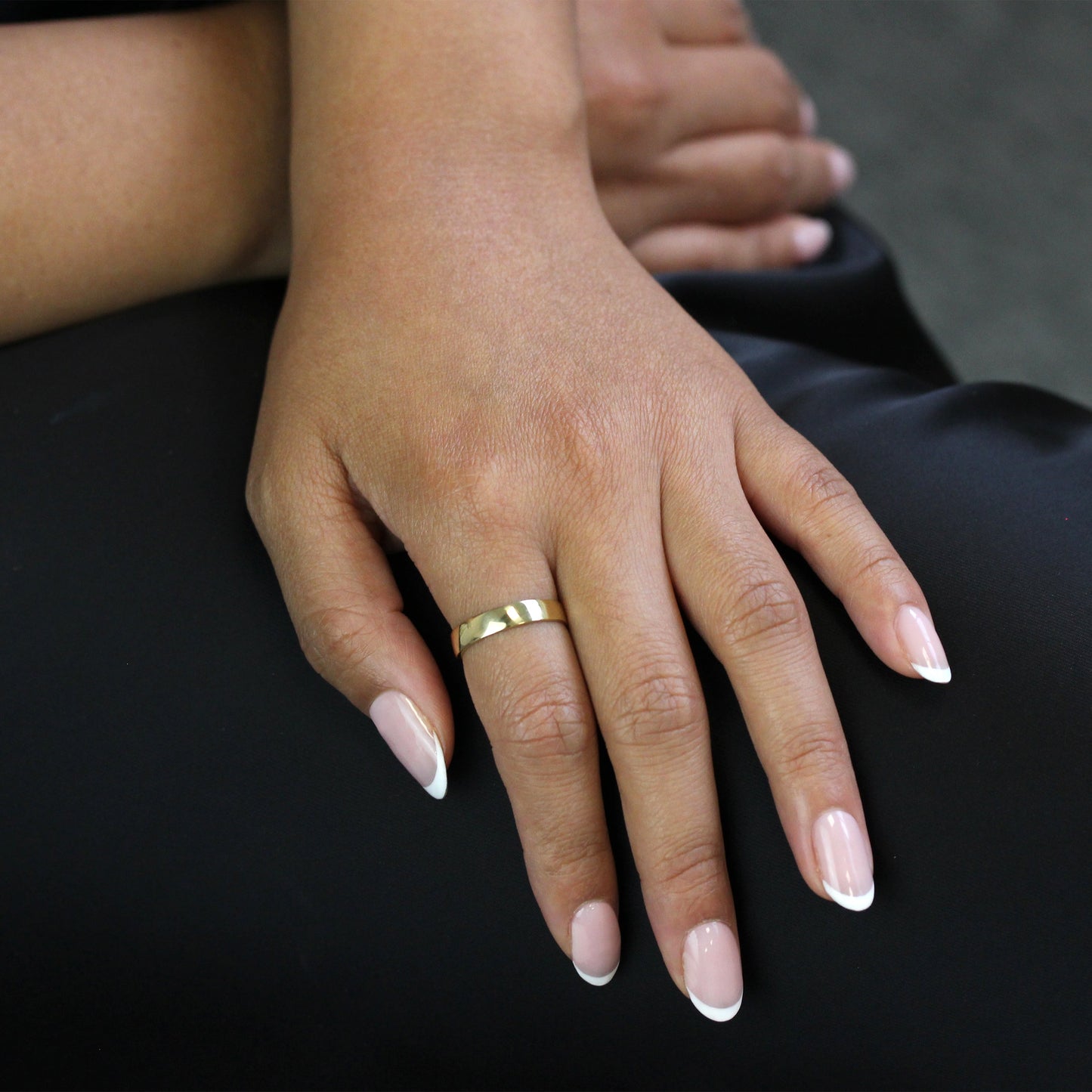 Alliance en or 9 carats gravable de 4 mm, tailles I à U
