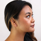 Boucles d'oreilles à tige en or 9 carats avec éclair