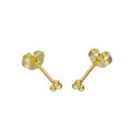 Petites boucles d'oreilles à trois cercles en or 9 carats