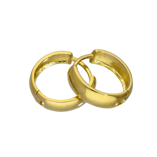 Créoles à charnière en or 9 carats de 14 mm