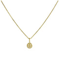 Collier pendentif smiley en or 9 carats de 40 à 50 cm