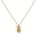 Collier pendentif ananas en or 9 carats de 40 à 50 cm