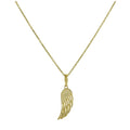 Collier avec pendentif aile d'ange en or 9 carats, 40 à 50 cm