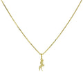 Collier pendentif licorne en or 9 carats de 40 à 50 cm