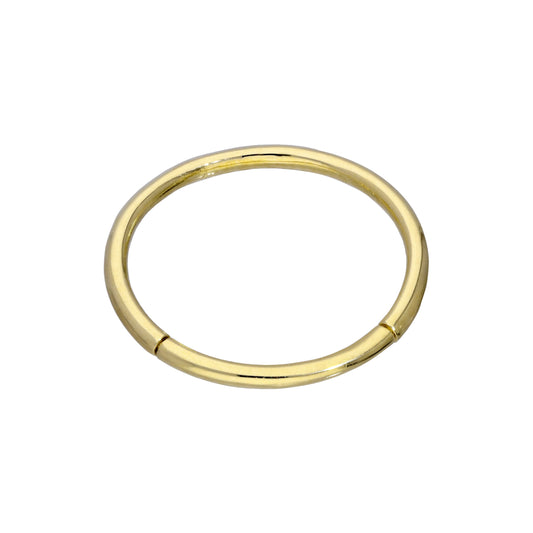 Bague segmentée en or 9 carats, calibre 17, bijou de corps