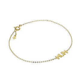 Bracelet maman en or 9 carats de 18 cm