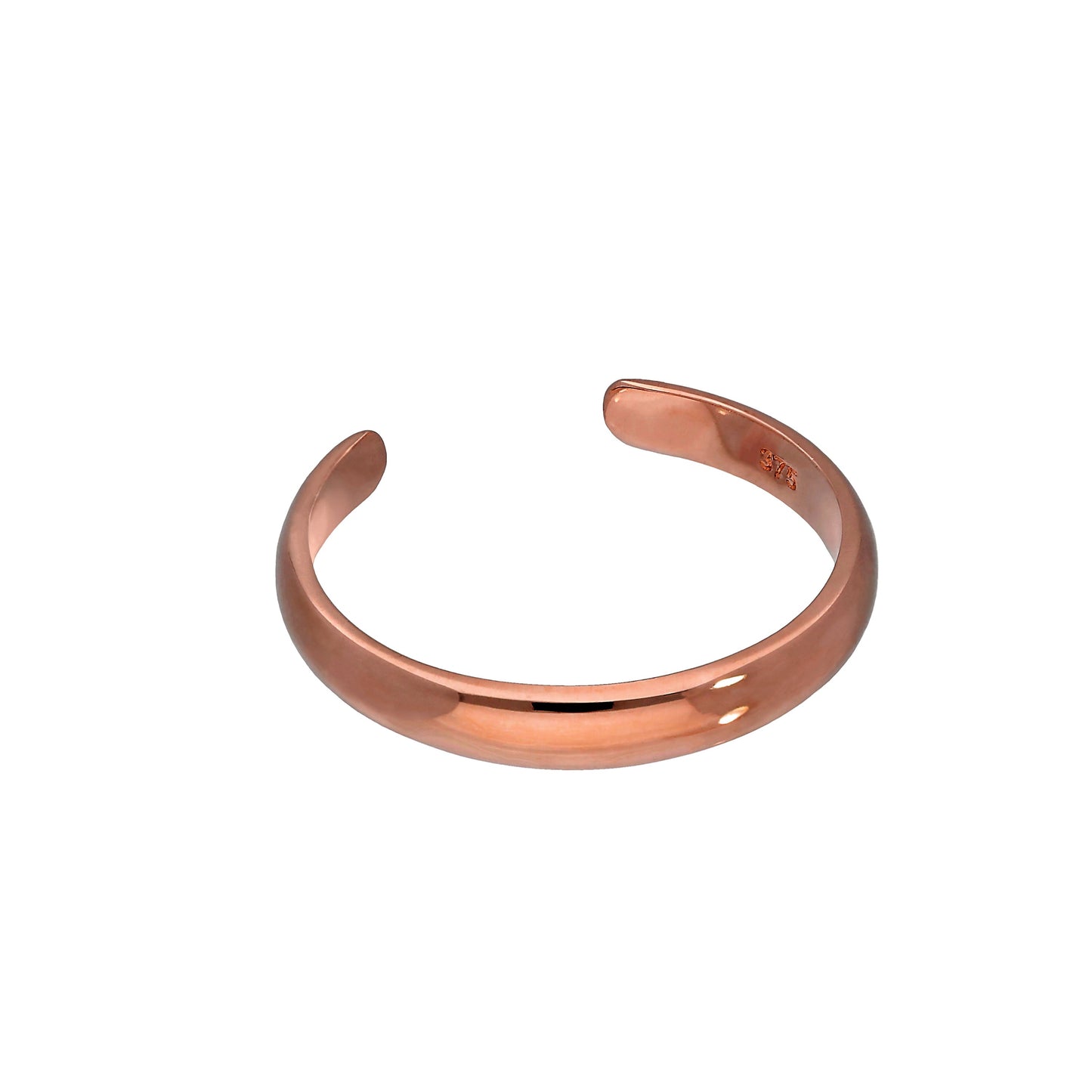 Bague d'orteil réglable en or rose 9 carats