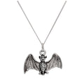 Collier chauve-souris volante 3D en argent sterling