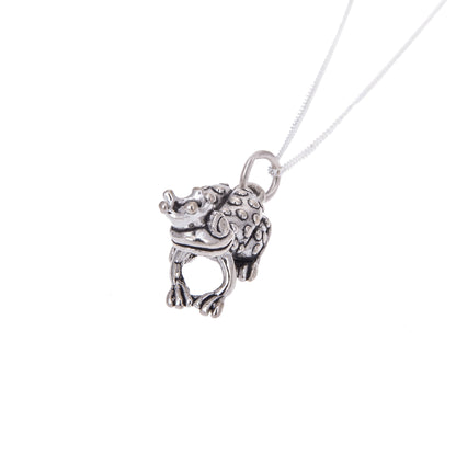 Collier Prince Grenouille en Argent Sterling