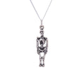 Collier squelette en argent sterling