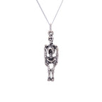 Collier squelette en argent sterling