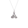 Collier en argent sterling avec carrosse de princesse citrouille